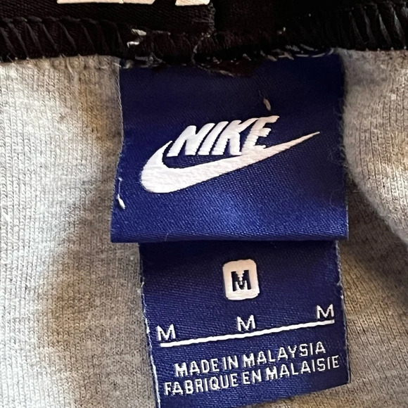 Nike womens carpi length zip hem pull on elastic waist light gray athletic M - Picture 7 of 10